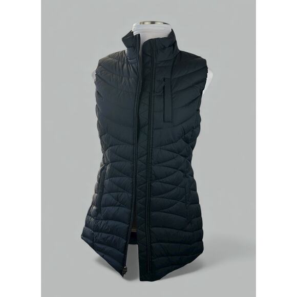 NWT Duluth Women's Cold Faithful Down Tunic Vest Full Zip Puffer in Black Medium - Picture 1 of 15
